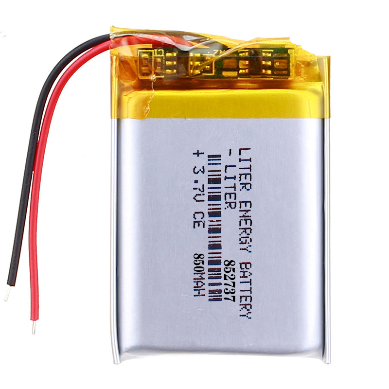 3.7V Rechargeable Hot Selling LiPo Batteries 852737 850mAh 3.145Wh