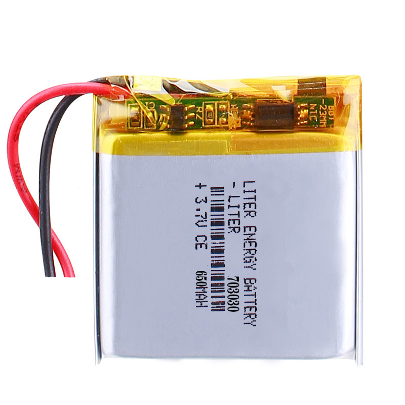 3.7V Rechargeable Hot Selling LiPo Batteries 703030 650mAh 2.405Wh