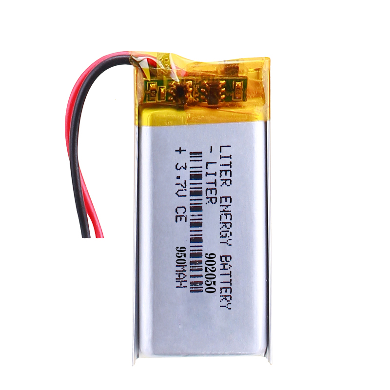 3.7V Rechargeable Standard LiPo Batteries 902050 950mAh 3.515Wh