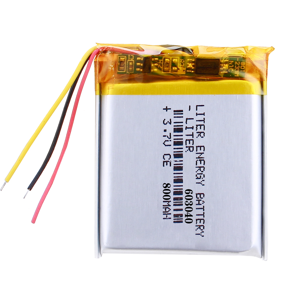 2.96Wh 3.7V LiPo Battery 800mAh 603040