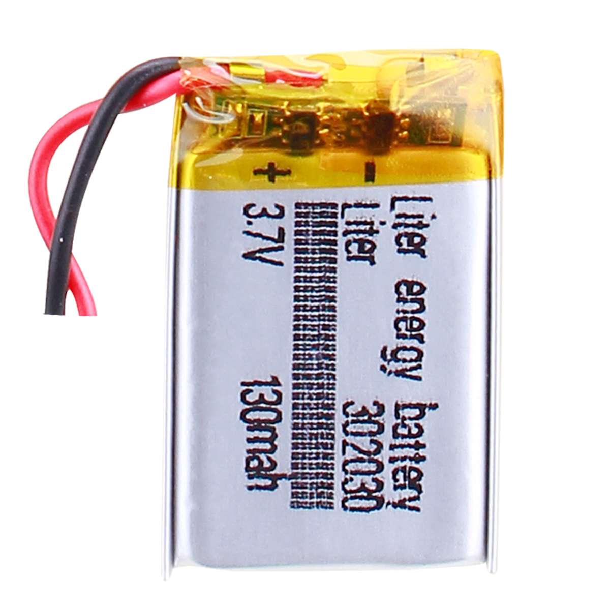 3.7V Hot Selling Standard LiPo Batteries 302030 130mAh 0.481Wh