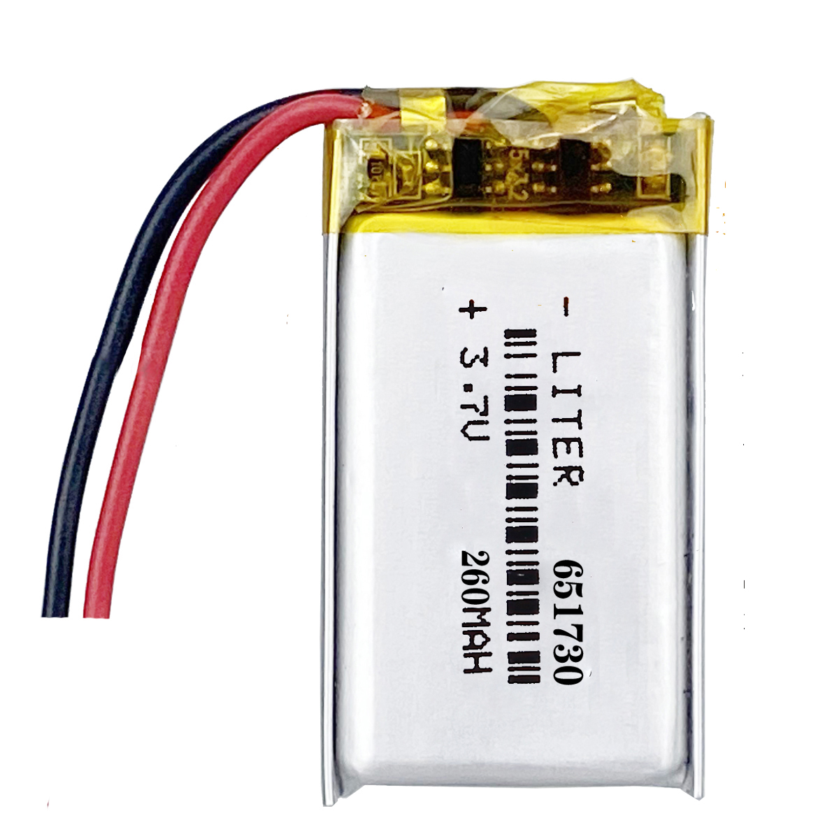 3.7V Multipurpose Rechargeable Standard LiPo Batteries 651730 260mAh 0.962Wh