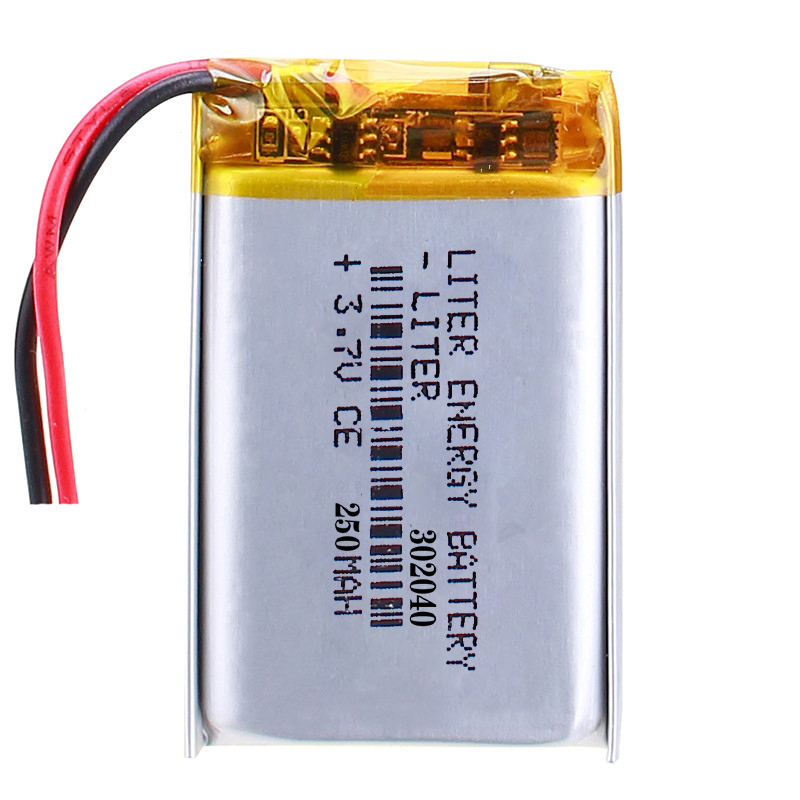 3.7V Multipurpose Rechargeable Standard LiPo Batteries 302040 250mAh 0.925Wh