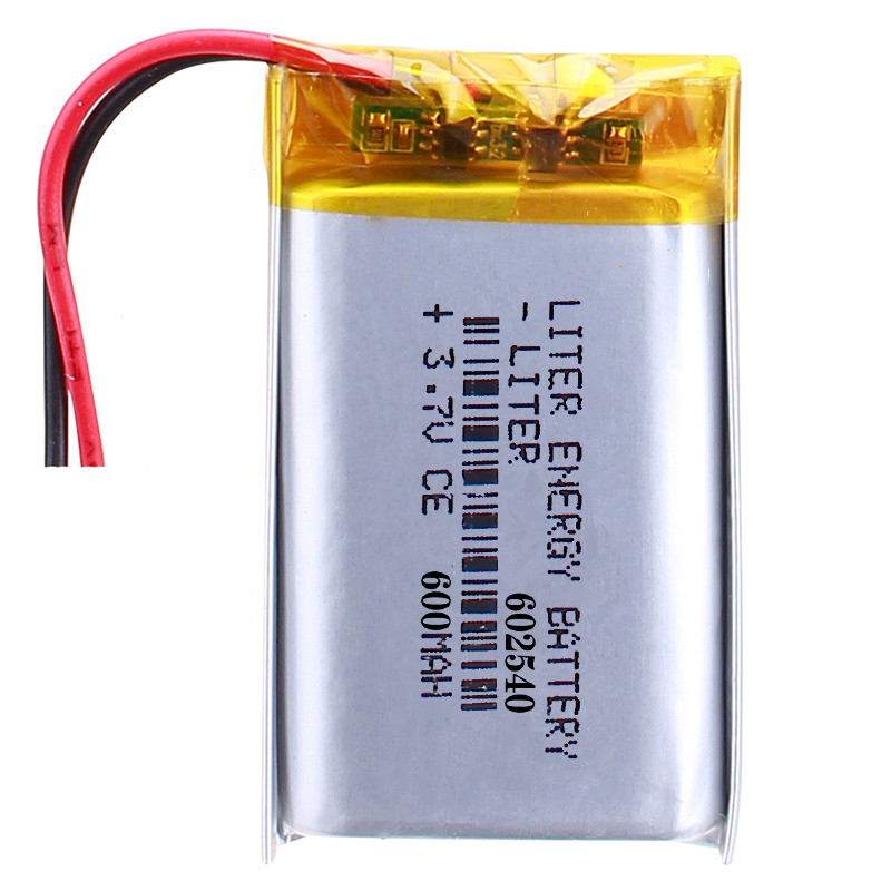 3.7V Rechargeable Hot Selling LiPo Batteries 602540 600mAh 2.22Wh