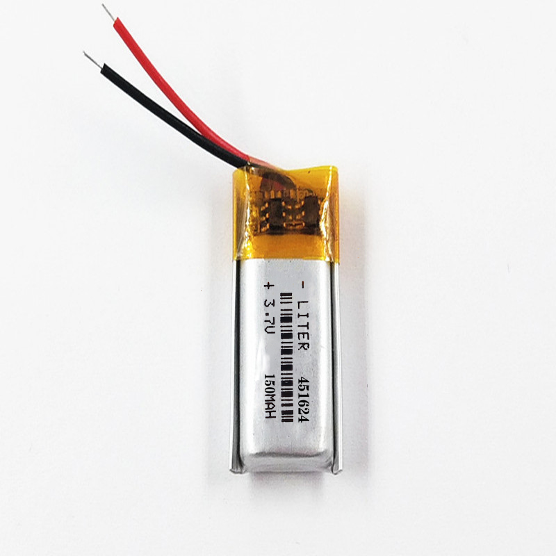 3.7V Hot Selling Standard LiPo Batteries 451624 150mAh 0.555Wh