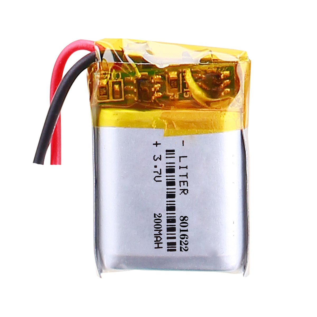 0.74Wh 3.7V LiPo Battery 200mAh 801622