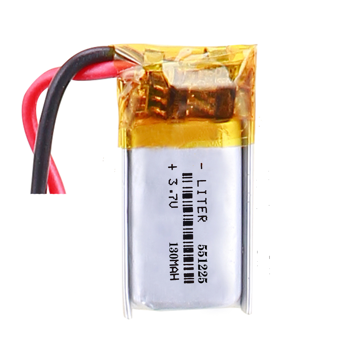 3.7V Hot Selling Standard LiPo Batteries 551225 130mAh 0.481Wh