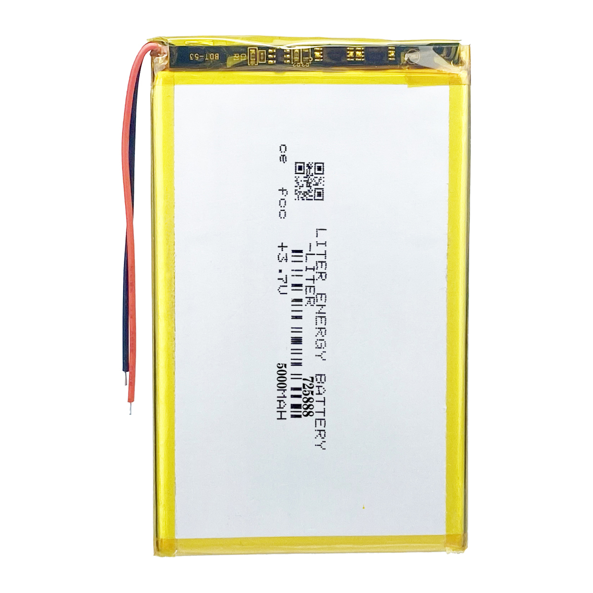 725888 5000mAh 3.7V LiPo Batteries with connector JST PHR-3