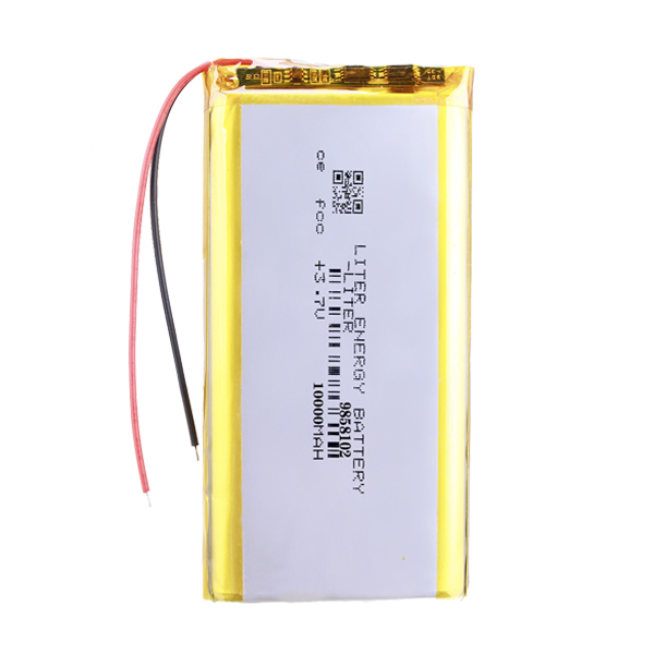 9858102 10000mAh 3.7V Rechargeable LiPo Battery with connector JST PHR-2(B)