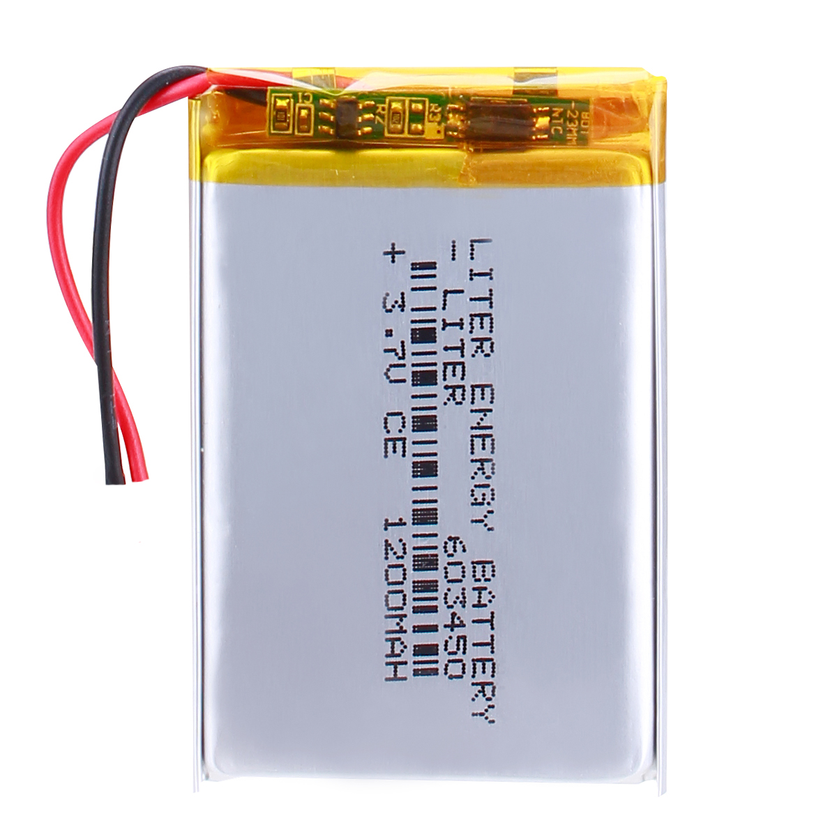 Rechargeable High Capacity LiPo Batteries With NTC 603450 1200mAh 4.44Wh