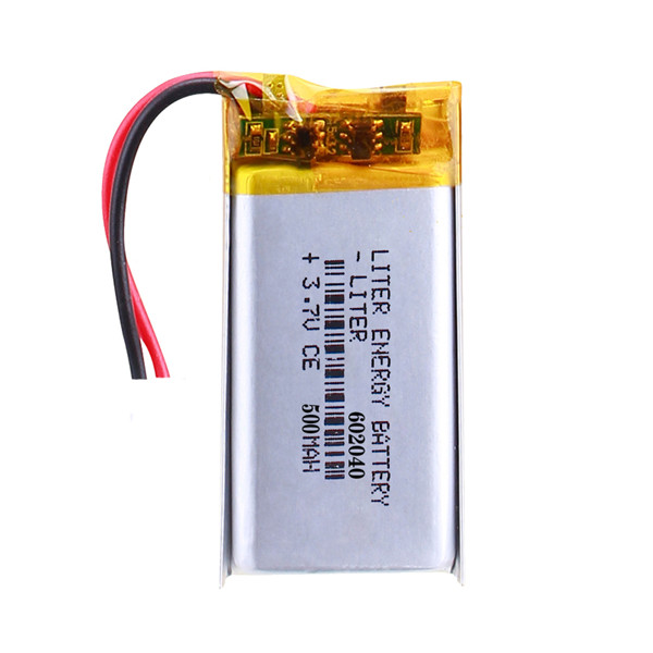3.7V Standard Rechargeable LiPo Batteries 602040 500mAh with connector Molex 35507-040