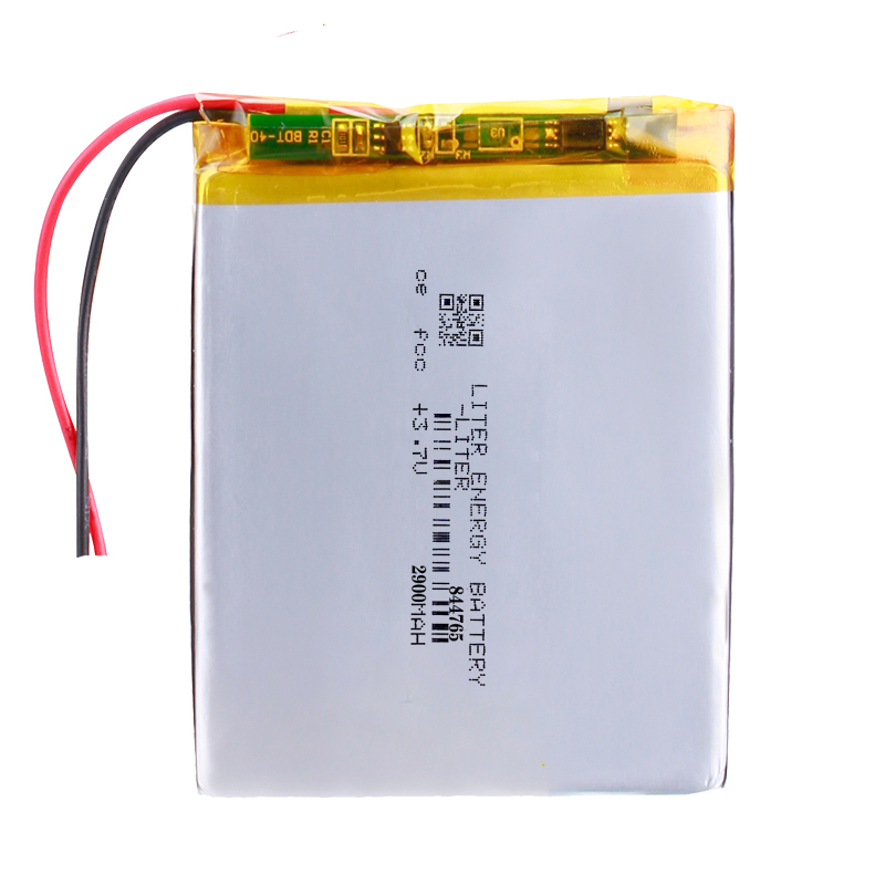 Certificated 3.7V Rechargeable LiPo Batteries 844765 2900mAh