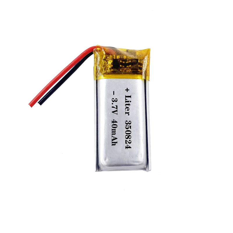 350824 40mAh 3.7V Small LiPo Battery