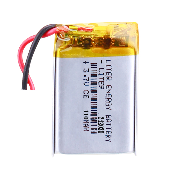 242030 110mAh 3.7V Rechargeable LiPo Battery with connector JST 02SUR-32S B