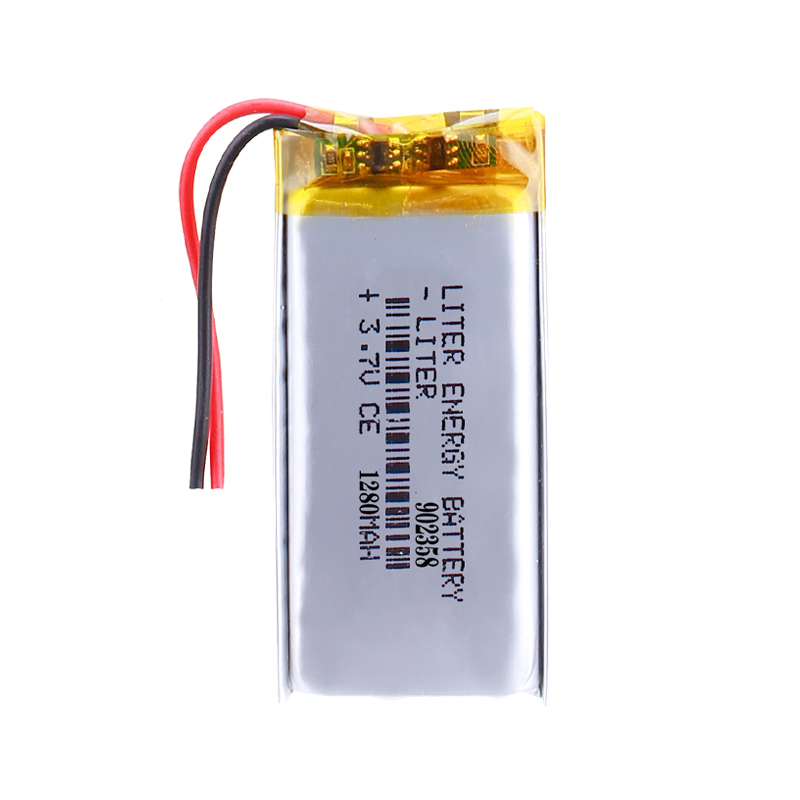 902358 1280mAh 3.7V Rechargeable LiPo Battery with connector JST ZHR-3 B