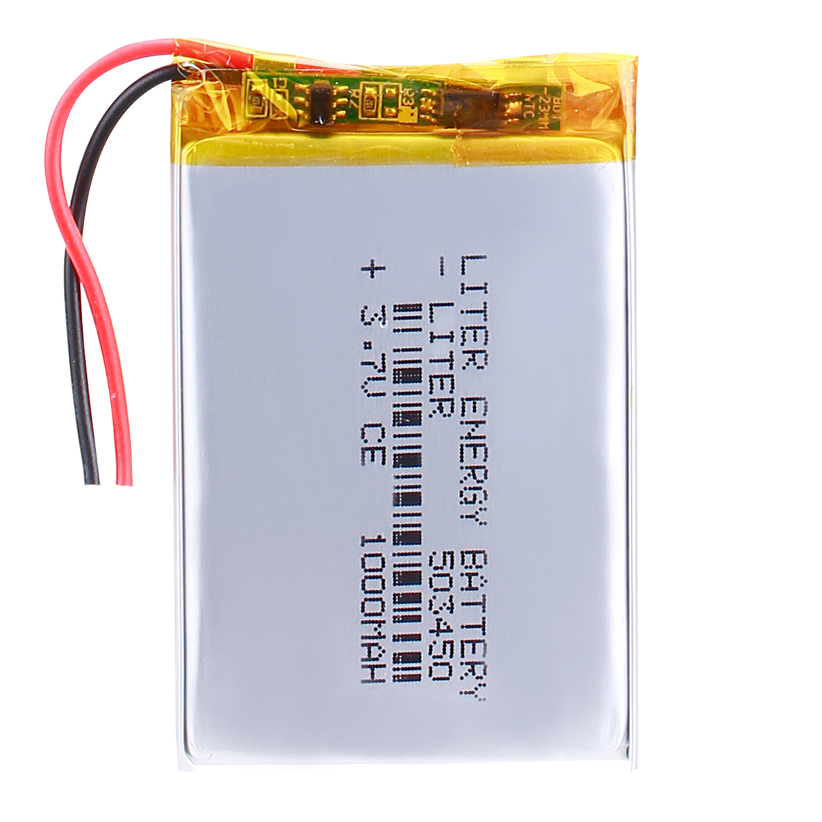 Rechargeable LiPo batteries 503450 1000mAh with 3.7Wh