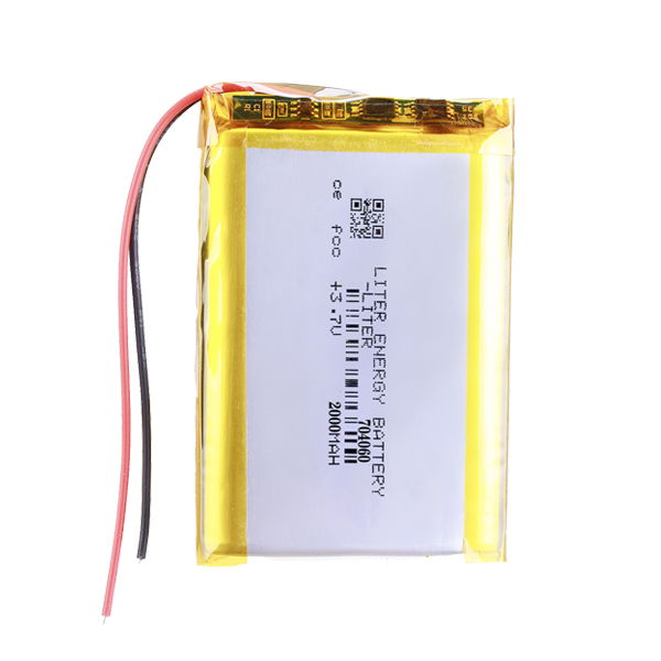 704060 2000mAh 3.7V LiPo Batteries with connector JST PHR-3