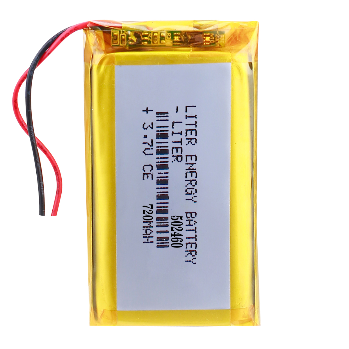 3.7V Rechargeable LiPo Batteries 502460 720mAh
