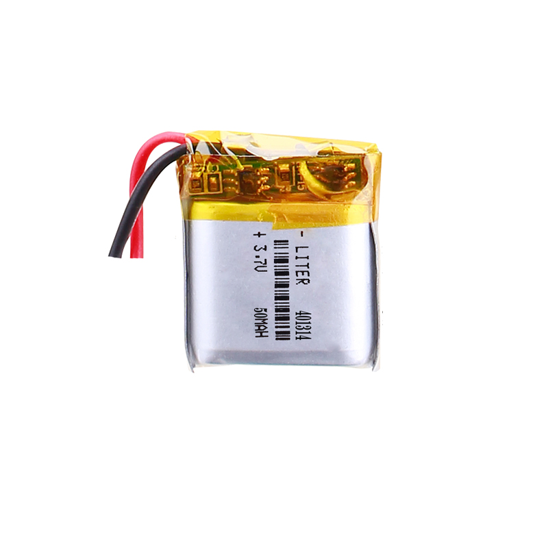 401314 50mAh 3.7V LiPo Battery with connector JST SHR-03V-S-B