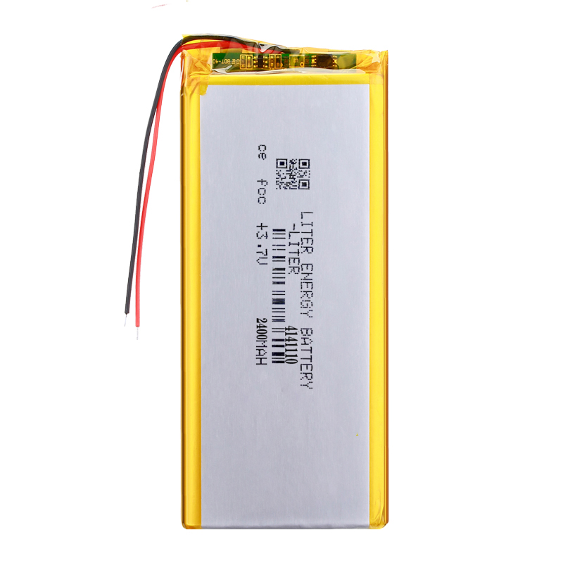 4141110 2400mAh IEC and UN38.3 Certificate Custom LiPo Batteries with connector JST ACHR-2V-S